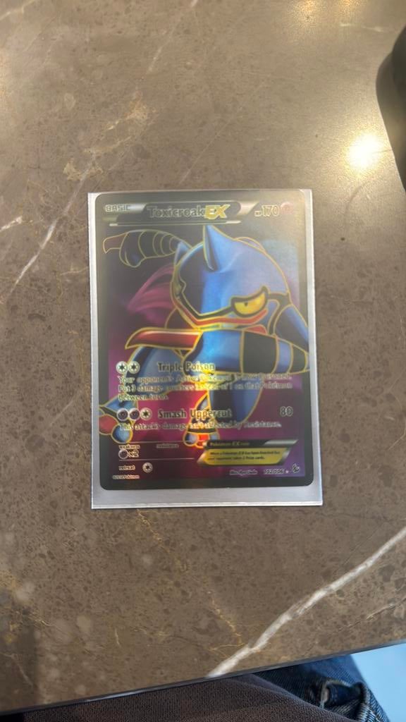 Pokemonkaart Toxicroak EX #102, Ophalen of Verzenden, Zo goed als nieuw