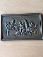 Antieke Koper/Brons Plaquette: Het Laatste Avondmaal, Ophalen of Verzenden