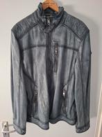 Te koop nieuwe grijze leren jas zie foto's, Ophalen of Verzenden, Nieuw, Maat 56/58 (XL), Grijs