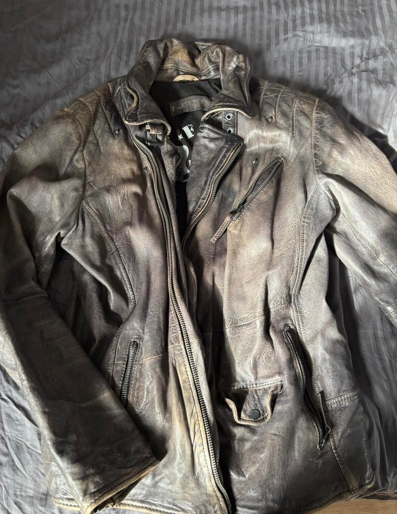 Leren jas maat XXL, Ophalen of Verzenden, Zo goed als nieuw, Overige maten, Bruin