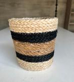 Zeegras mandje/bloempot meerkleurig, Overige materialen, Mand, Rond, Ophalen of Verzenden