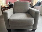 Taupe kleurige stoffen fauteuil, Huis en Inrichting, Ophalen, Gebruikt, Stof, 75 tot 100 cm