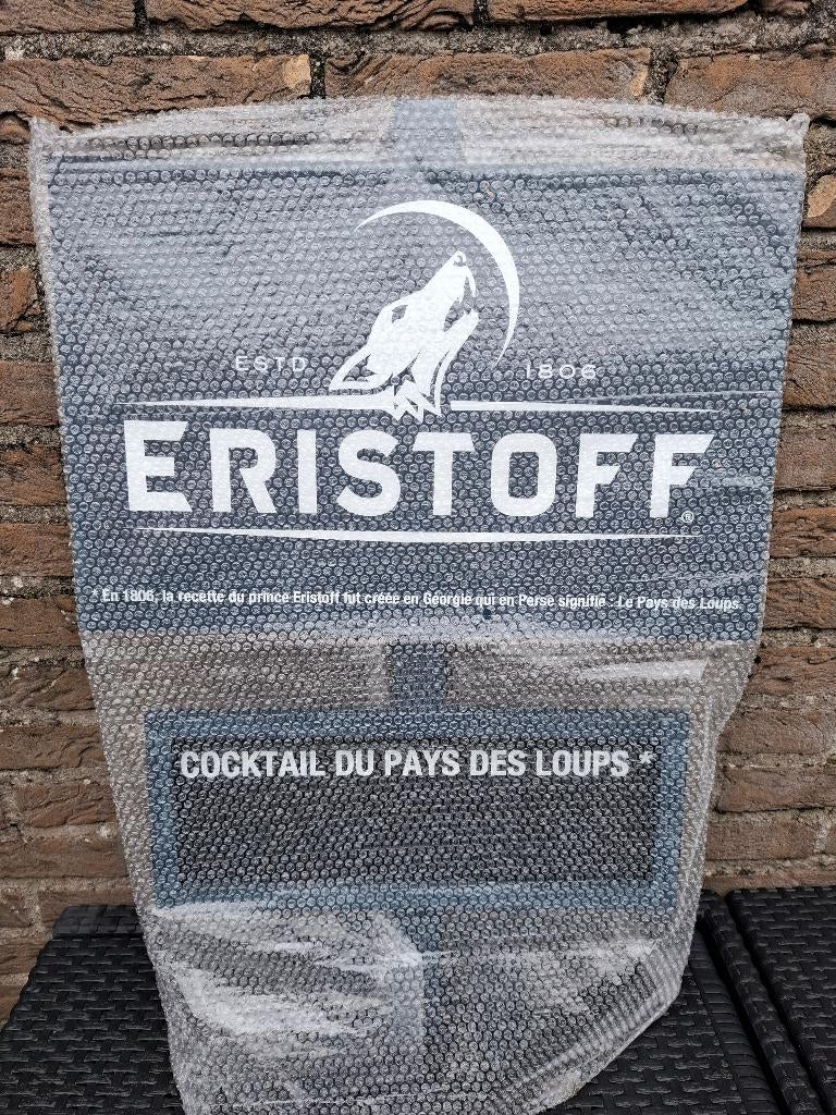 Groot reclamebord + krijtbord Eristoff Vodka (zeldzaam), Ophalen of Verzenden, Nieuw, Reclamebord