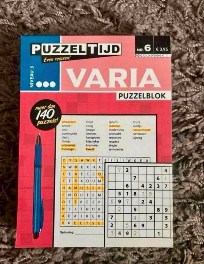 Puzzelboekje, Ophalen of Verzenden, Nieuw, Puzzelboek