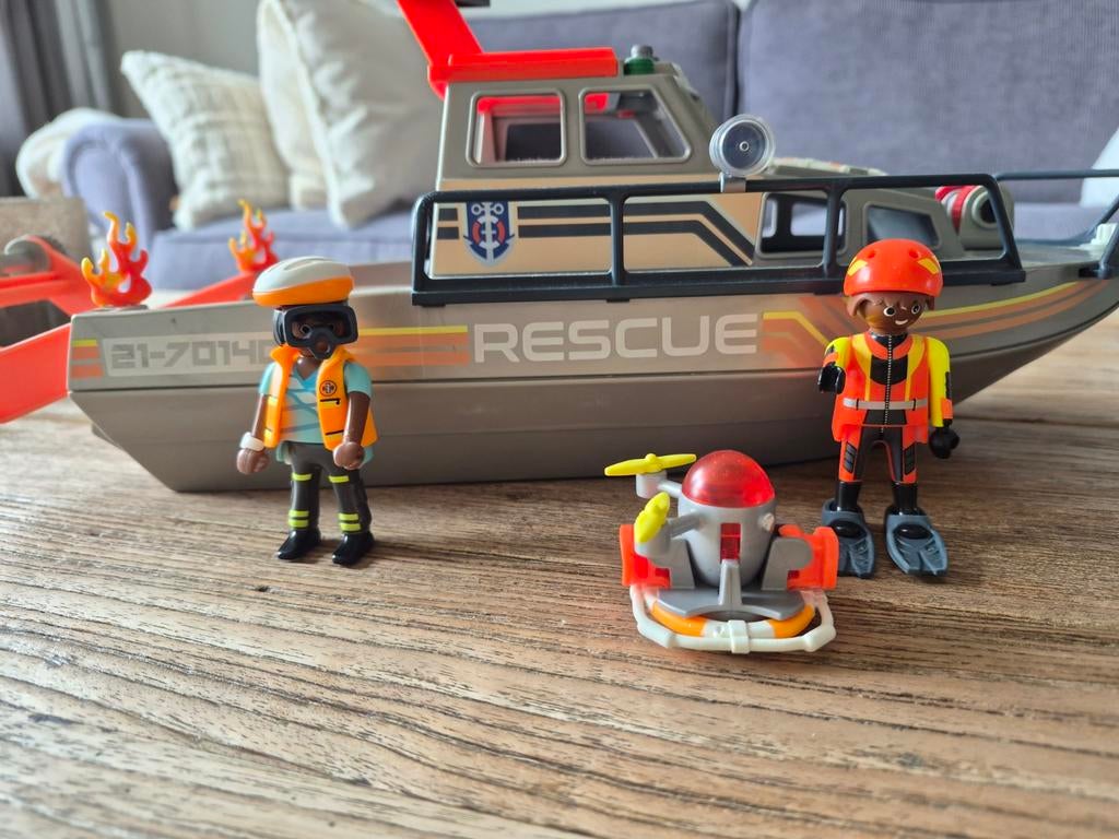 Playmobil reddingsboot, Ophalen of Verzenden, Gebruikt