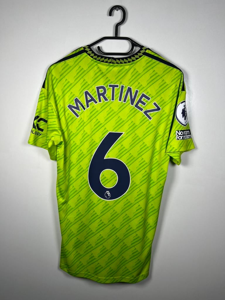 Manchester United 2022-2023 3e Martinez M, Sport en Fitness, Voetbal, Ophalen of Verzenden, Zo goed als nieuw, Shirt