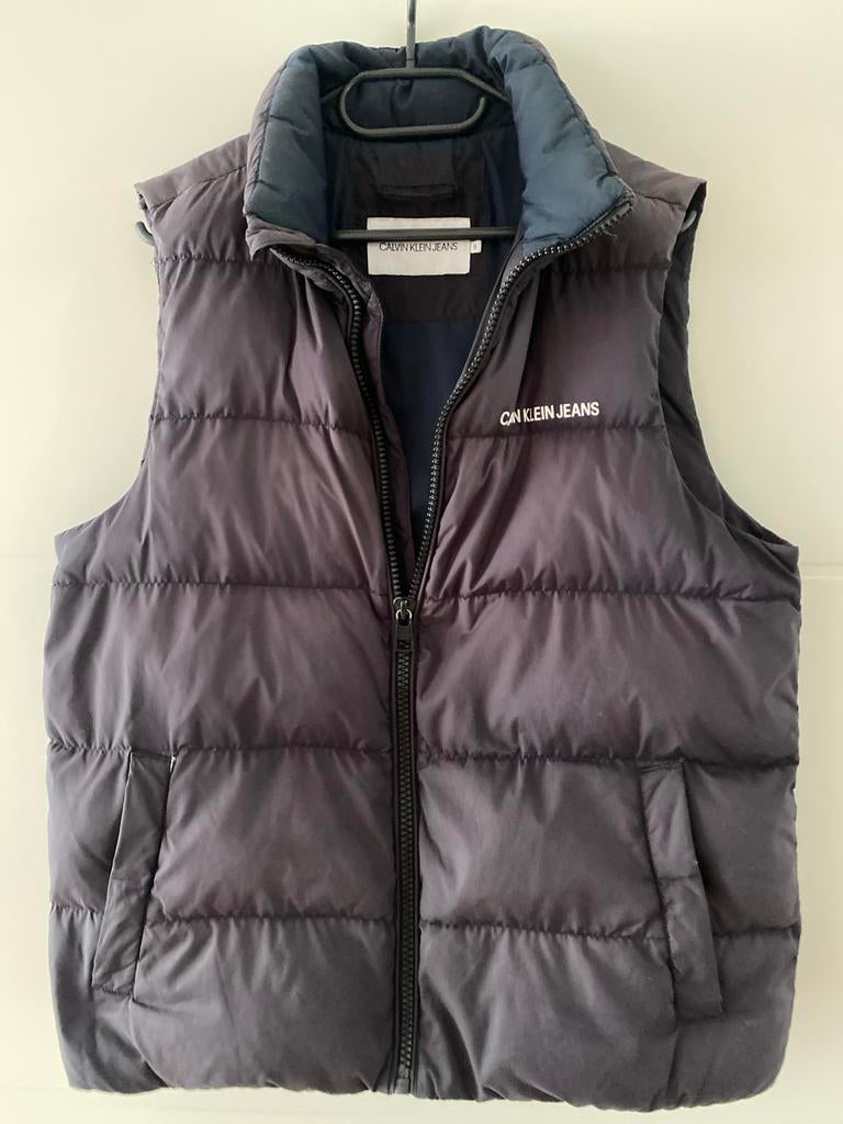 Donkerblauwe Calvin Klein Bodywarmer - Maat S, Kleding | Heren, Bodywarmers, Ophalen of Verzenden, Gedragen, Maat 46 (S) of kleiner