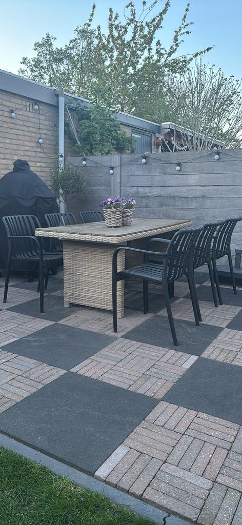 Tuinstoelen met tafel, Tuin en Terras, Ophalen, Zo goed als nieuw, Kunststof