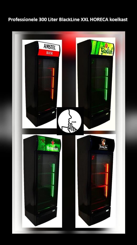 Grolsch Hertog Jan Heineken Amstel Bier XXL koelkast, Ophalen, Zonder vriesvak, 200 liter of meer, Nieuw