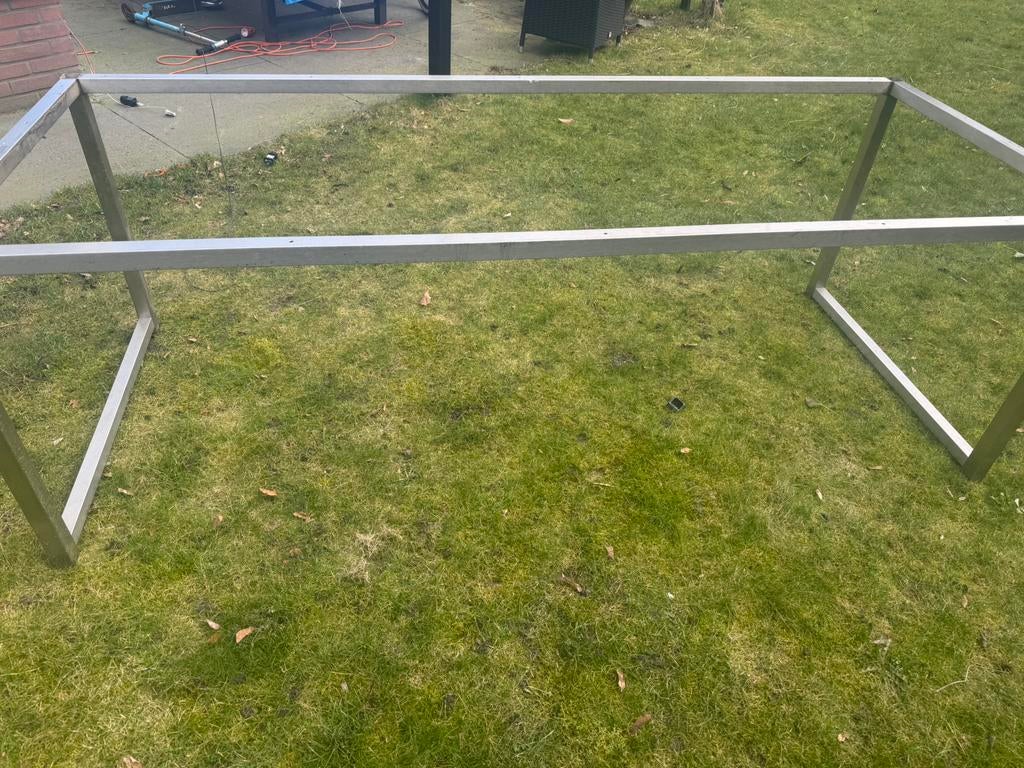 Rvs tafelframe/ onderstel voor bijvoorbeeld tuintafel, Ophalen of Verzenden, Zo goed als nieuw, Rechthoekig, Rvs