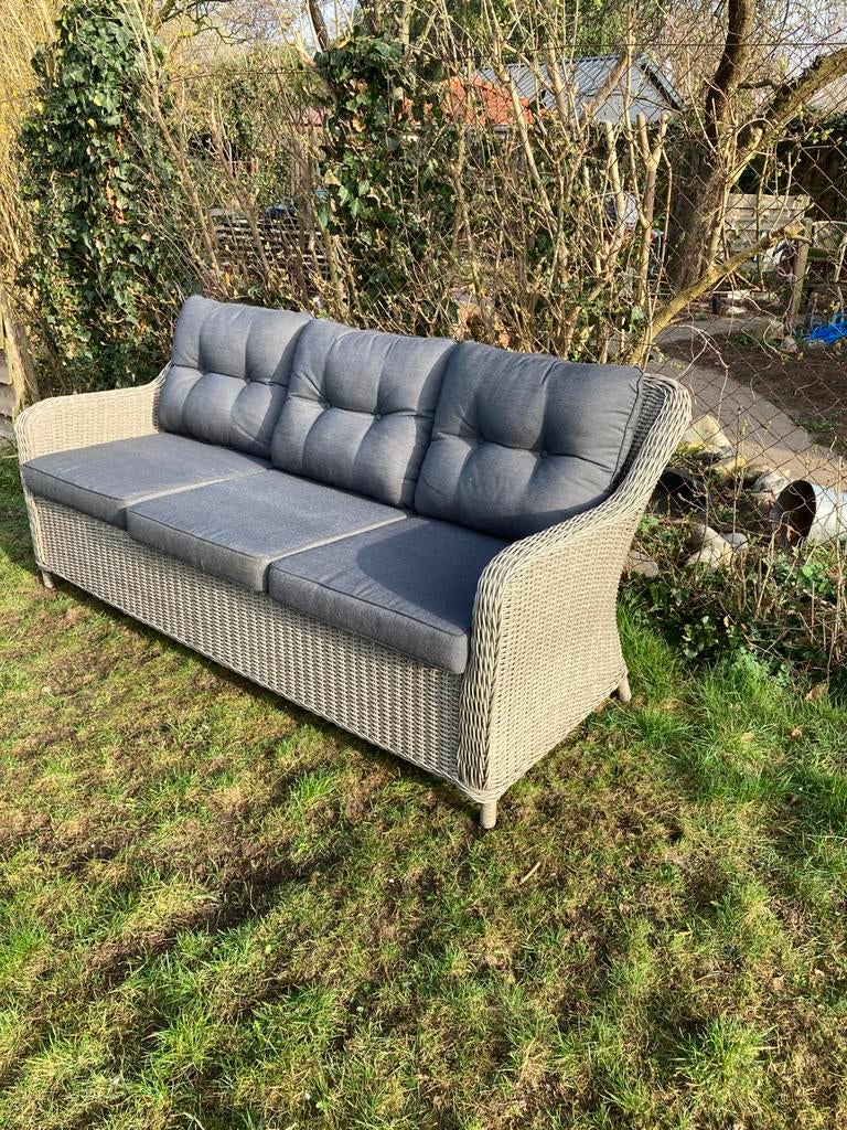 Tuinbank met kussens, Tuin en Terras, Ophalen, Gebruikt, Textileen