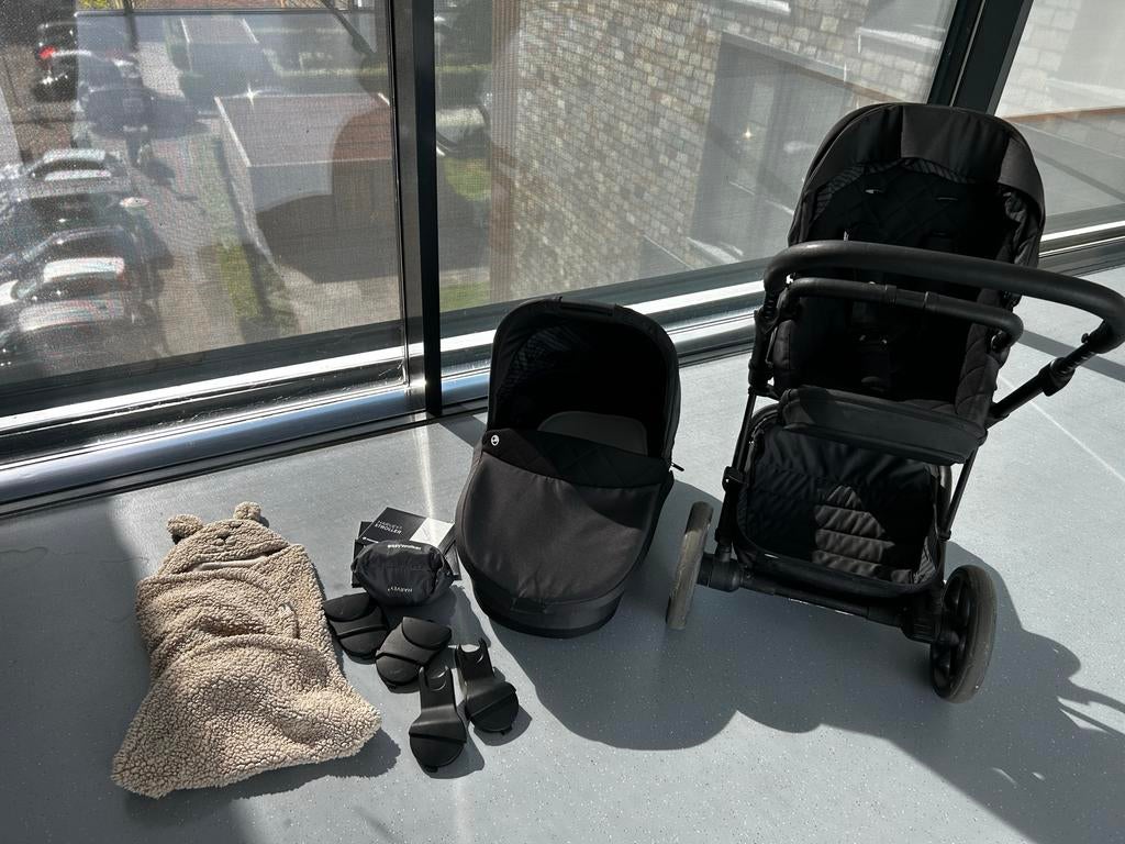 Easywalker Harvey 3 Premium Combiwagen met accessoires, Gebruikt, Combiwagen, Verstelbare duwstang, Ophalen