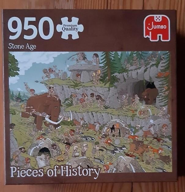 Pieces of History, De Steentijd, De Piraten, met posters, Hobby en Vrije tijd, Denksport en Puzzels, Ophalen of Verzenden, 500 t/m 1500 stukjes