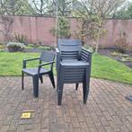 8x Keter stapelbare tuinstoelen z.g.a.n., Ophalen, Zo goed als nieuw, Kunststof, Stapelbaar