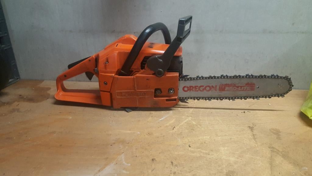 Husqvarna 245 g motorzaag, Ophalen, Gebruikt