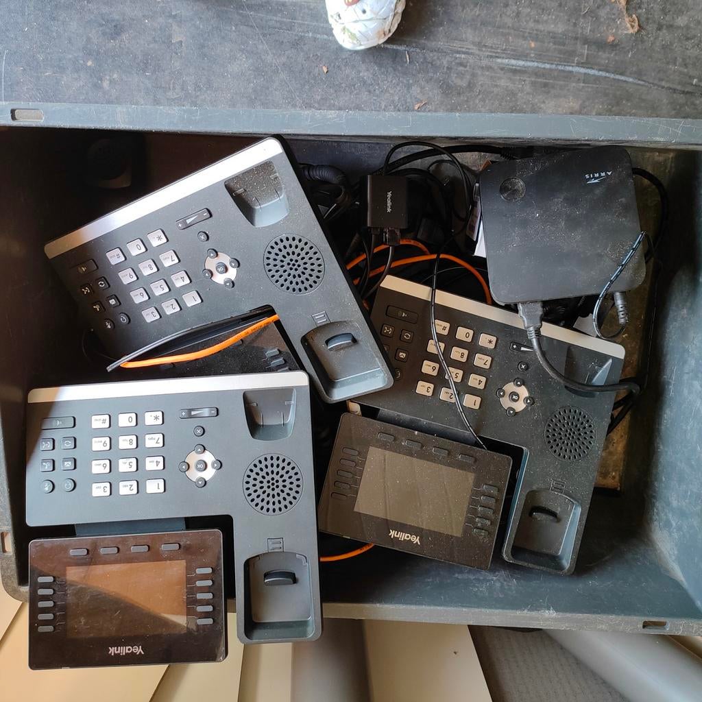 Yealink SIP-T54W Prime Business Telefoons (3 stuks), Ophalen of Verzenden, Gebruikt, 3 handsets