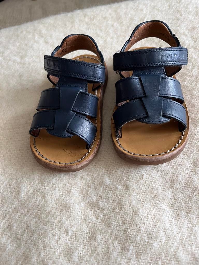 Pom d’api sandalen mt 21 donker blauw, Verzenden, Zo goed als nieuw, Jongetje of Meisje, Schoentjes