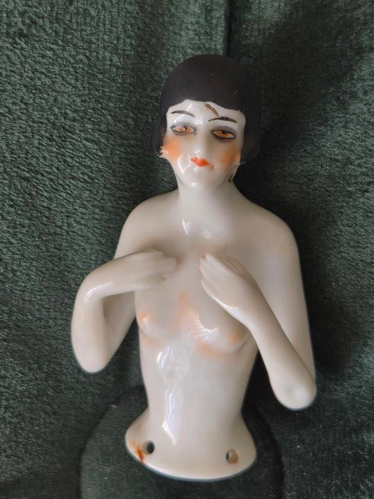 Art Deco 1930s Pin Cushion Half Doll Flapper, Ophalen of Verzenden