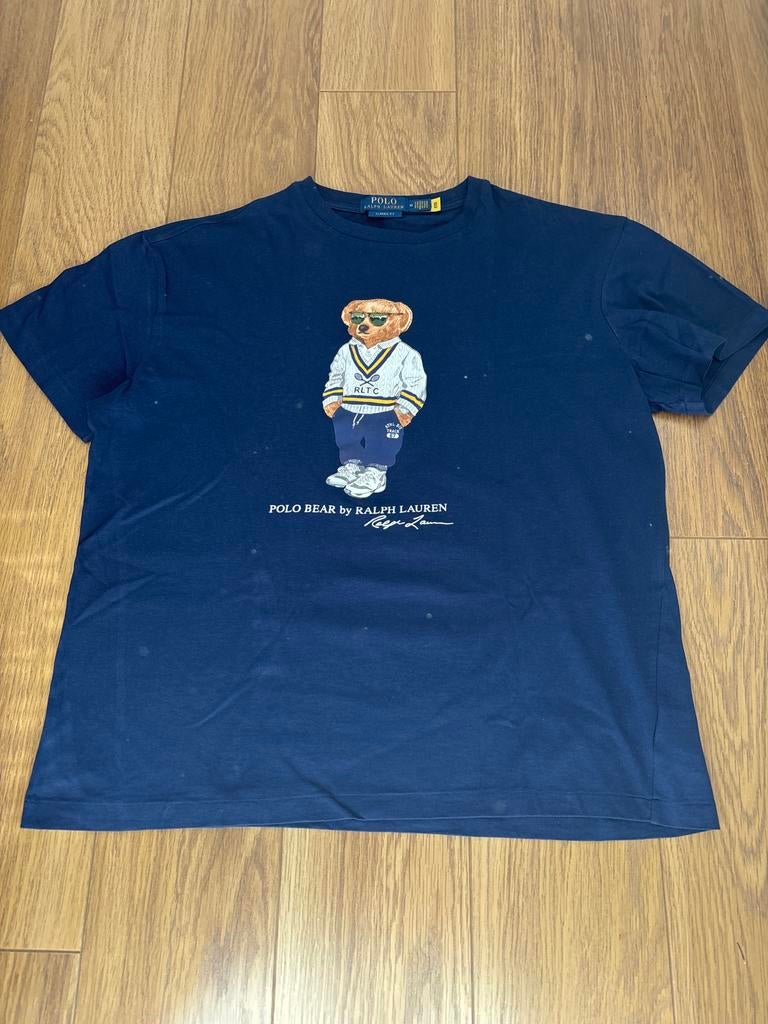 Ralph Lauren Polo Bear T-shirt Donkerblauw Maat M, Ophalen of Verzenden, Zo goed als nieuw, Maat 48/50 (M), Blauw