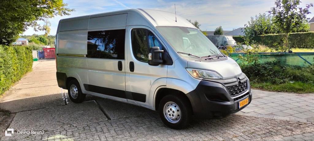 Citroën Jumper L2h2 130pk Rolstoelbus Navi Airco, Voorwielaandrijving, Stof, Zwart, Citroën