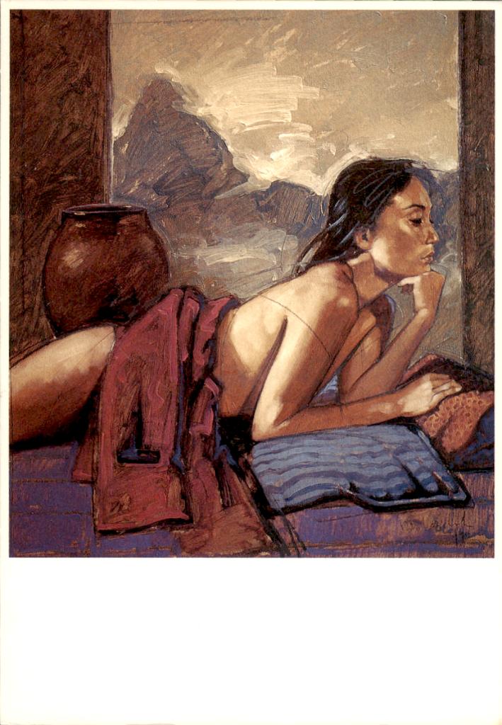 Nico Vrielink, naakt met jas, Verzenden, 1980 tot heden, Ongelopen, Overige thema's