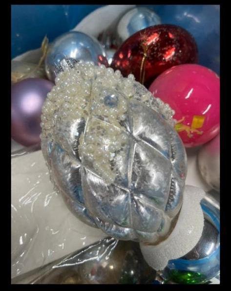 Prachtig en enorme luxe Bling kerstbal, Ophalen of Verzenden, Zo goed als nieuw