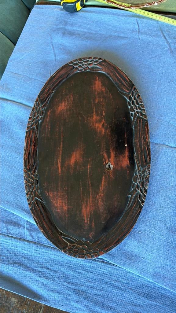 Japans houten dienblad en fruitschaal, Antiek en Kunst, Ophalen of Verzenden