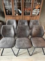ZGAN 6 eettkamerstoelen Raffy Leen Bakker, Ophalen, Zo goed als nieuw, Vijf, Zes of meer stoelen, Stof