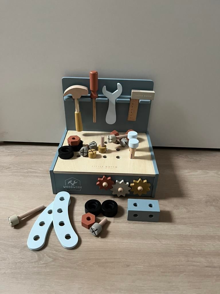 Little dutch mini werkbank, Kinderen en Baby's, Speelgoed | Houten speelgoed, Ophalen, Zo goed als nieuw, Overige typen