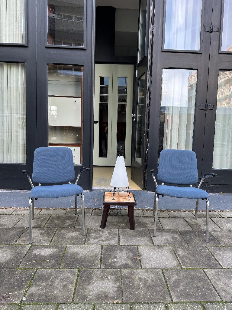 Dutch design Gispen fauteuil, vintage kantoor stoelen