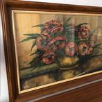 Aquarel, papaver, pioenroos, vintage, brocante, netjes, 1938, Ophalen
