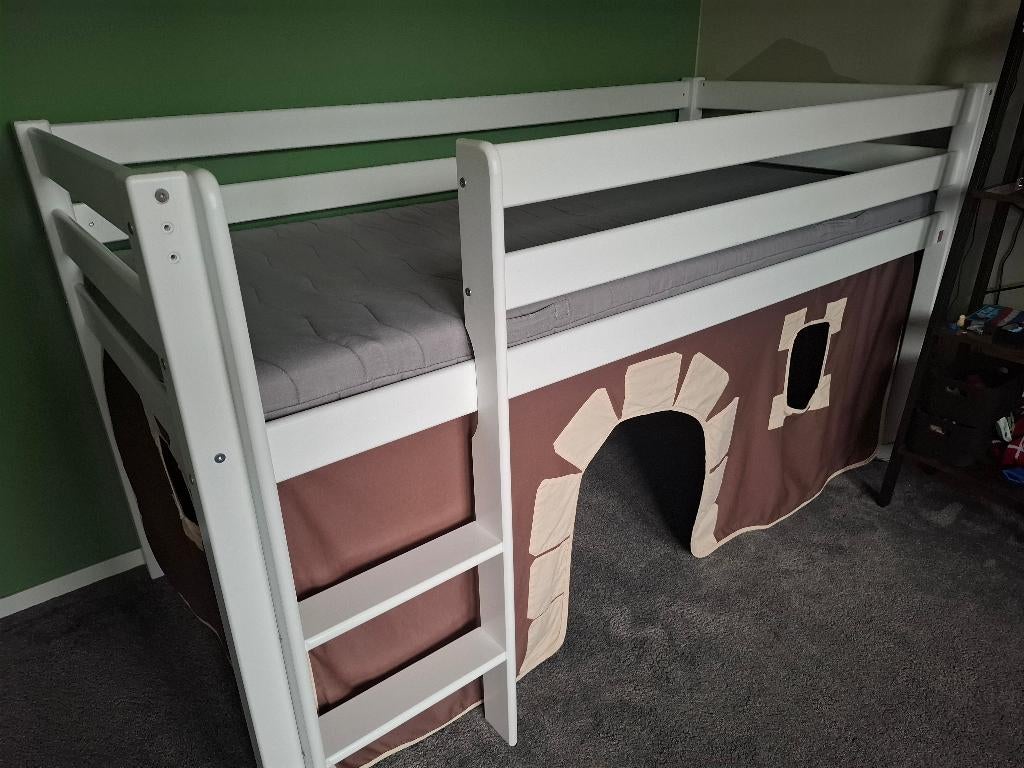 Halfhoogslaper inclusief speeltent en matras, Ophalen, Gebruikt, Halfhoogslaper