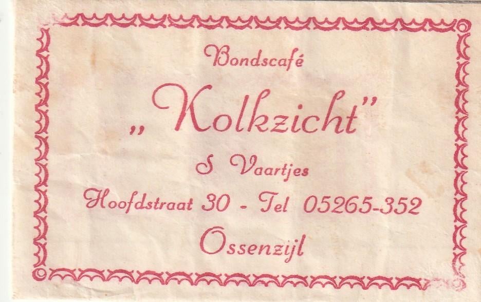 Suikerzakje #851 : Kolkzicht Ossenzijl, Verzenden, Nederland