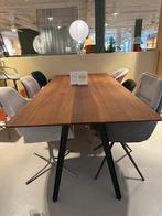 Qliv eettafel on top gerookt frans eiken - geolied naturel, Ophalen, Zo goed als nieuw, 75 tot 100 cm