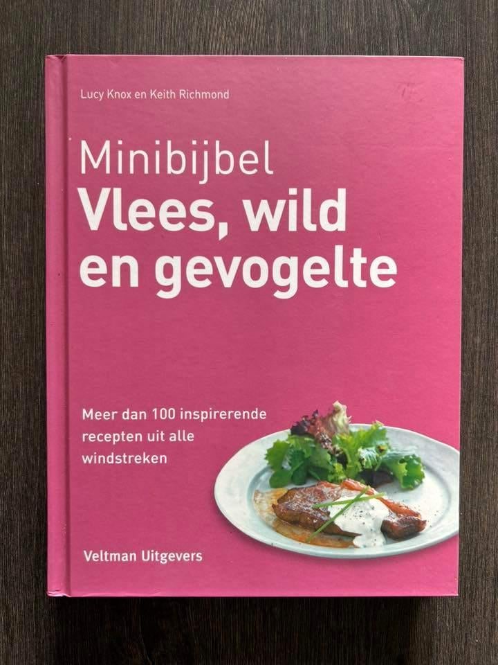 Minibijbel Vlees wild en gevogelte, Boeken, Kookboeken, Zo goed als nieuw, Hoofdgerechten, Gezond koken, Ophalen of Verzenden