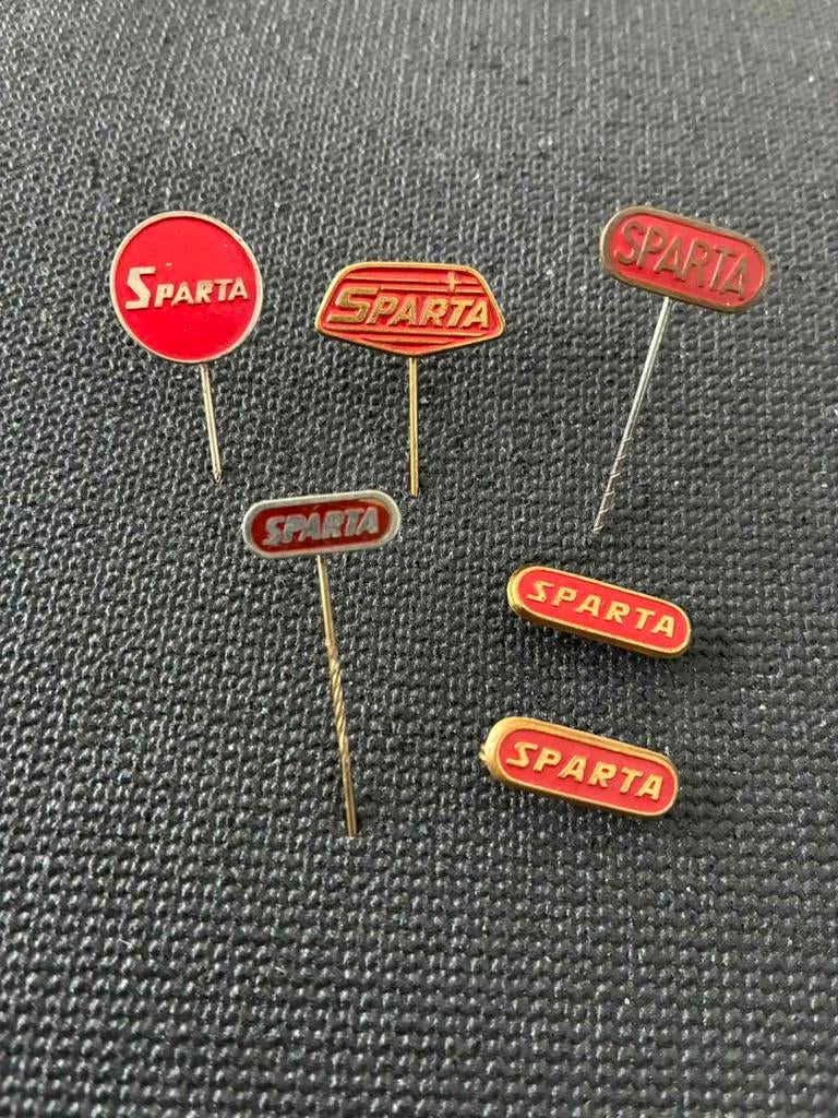 Set speldjes en broches Sparta - rijwielen fietsen, Ophalen of Verzenden, Gebruikt, Merk, Speldje of Pin