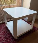 Tweedehands IKEA Tingby bijzettafel op wieltjes, Huis en Inrichting, Gebruikt, Vierkant, 55 tot 75 cm, Hout