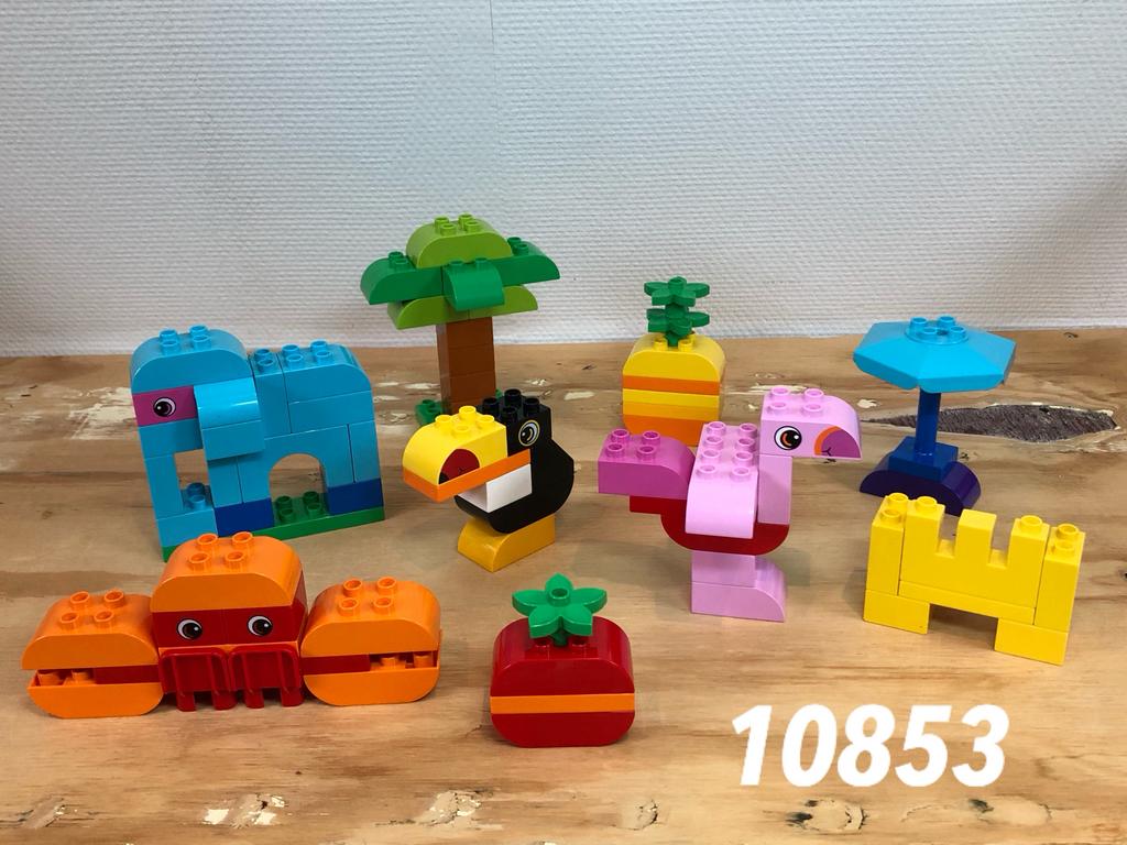 Duplo blokken set 10853 (compleet) 2, Kinderen en Baby's, Speelgoed | Duplo en Lego, Ophalen of Verzenden, Zo goed als nieuw, Complete set