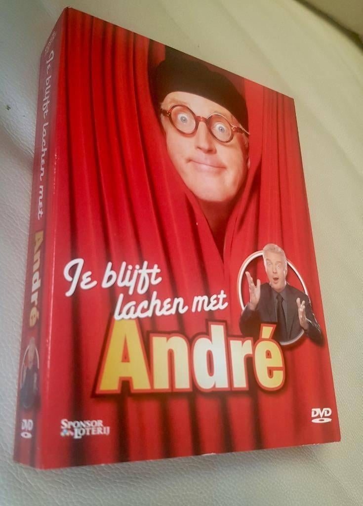 6 delig dvd Je blijft lachen met André, Cd's en Dvd's, Dvd's | Cabaret en Sketches, Alle leeftijden, Ophalen of Verzenden, Zo goed als nieuw