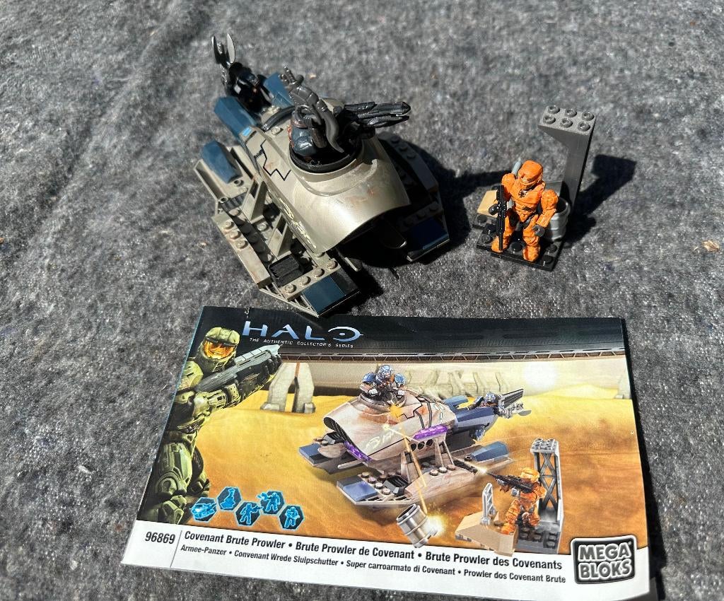 Mega Bloks Halo Covenant Brute Prowler 96869 met instructies, Kinderen en Baby's, Speelgoed | Bouwstenen, Ophalen, Gebruikt, Megabloks