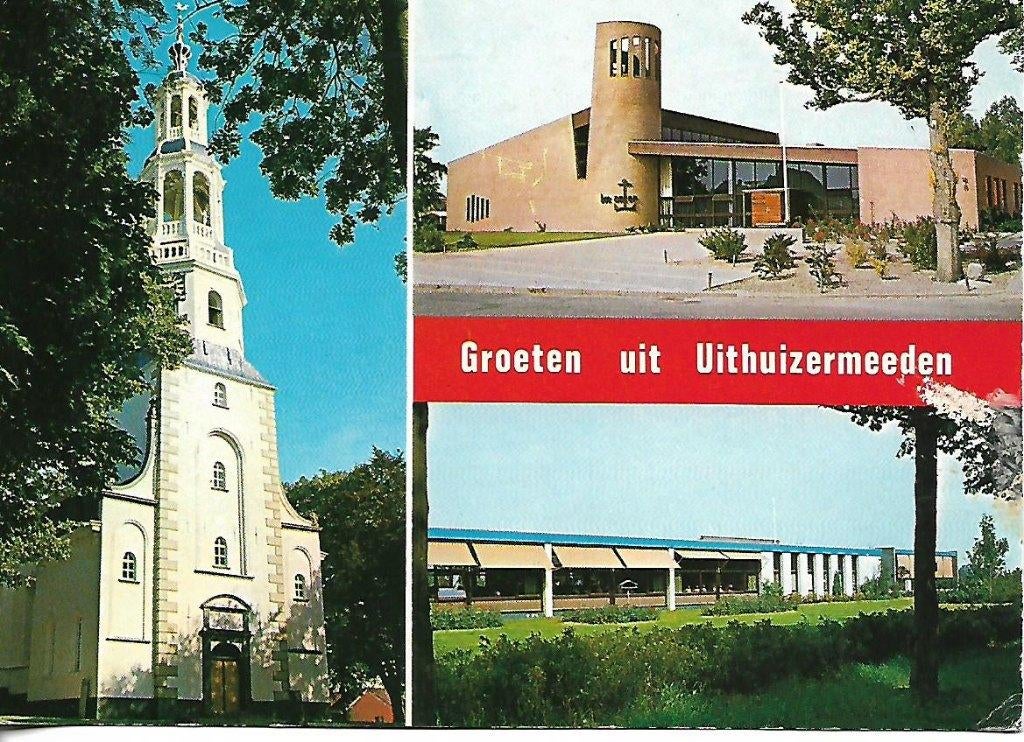 Uithuizermeeden- -3-luik., Verzamelen, Ansichtkaarten | Nederland, Verzenden, 1980 tot heden, Gelopen, Groningen