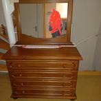 Ladekast met spiegel - ook te gebruiken als kaptafel, 3 of 4 laden, Ophalen, Gebruikt