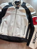 Difi Motorpak - Wit/Zwart Leren Jas en Broek Maat 56, Motoren, Ophalen of Verzenden, Tweedehands, Heren, Overall