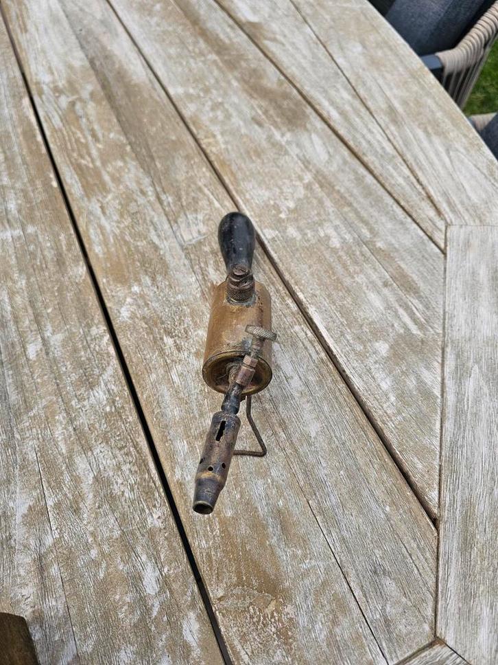 Antieke Soldeerlamp / Blowtorch - Decoratief item, Antiek en Kunst, Antiek | Overige Antiek, Ophalen of Verzenden