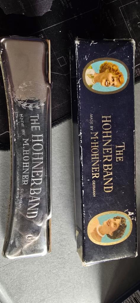 Antieke M. Hohner The Hohner Band mondharmonica, Duitsland, Muziek en Instrumenten, Blaasinstrumenten | Mondharmonica's, Ophalen