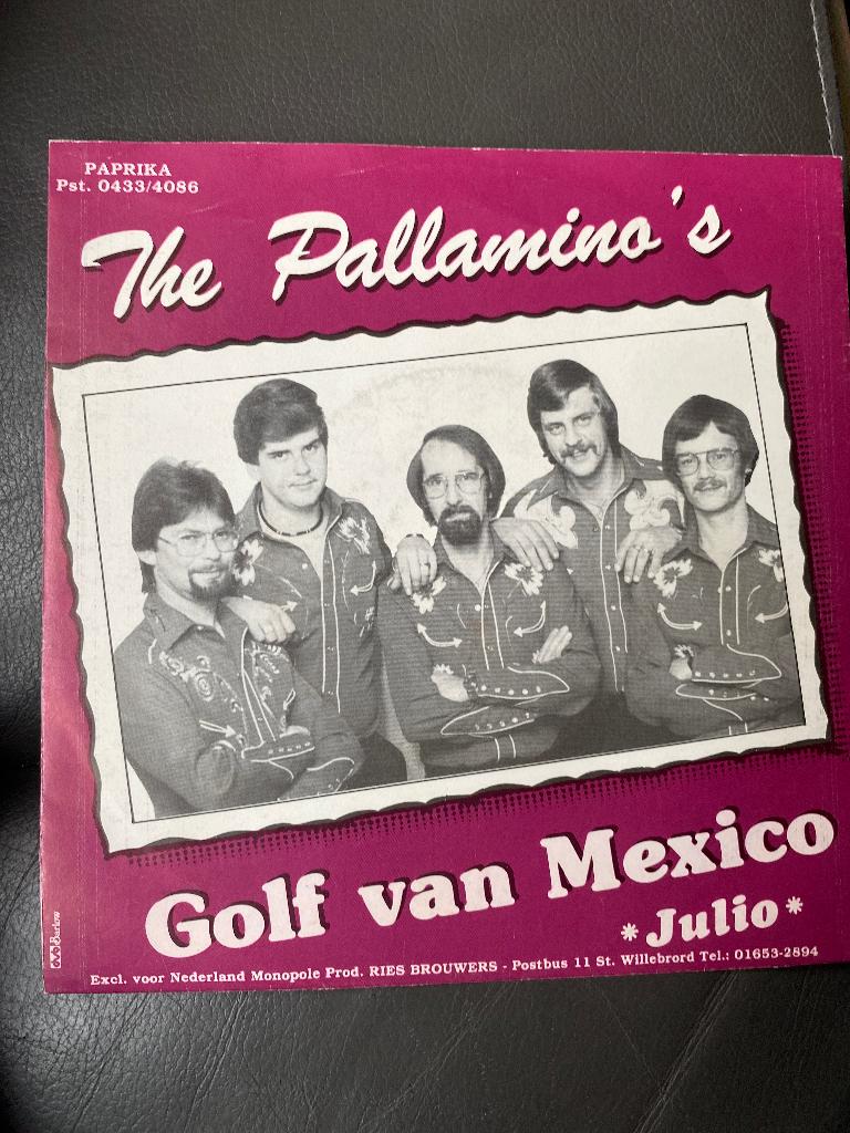 The Pallamino’s : Golf Van Mexico ( single vinyl), Ophalen of Verzenden, Gebruikt, Pop