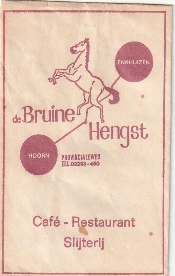 suikerzakje #356 : Bruine Hengst Hoorn, Verzenden, Nederland