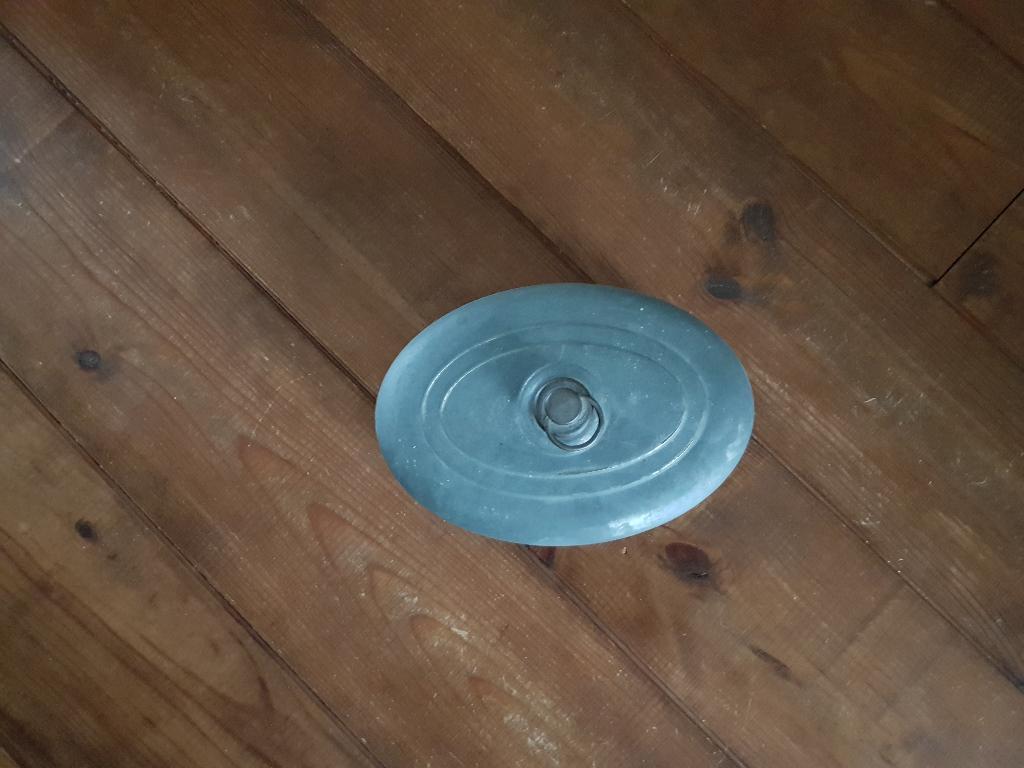 Antieke Ovalen Zinken Warmwaterkruik, Antiek en Kunst, Ophalen of Verzenden