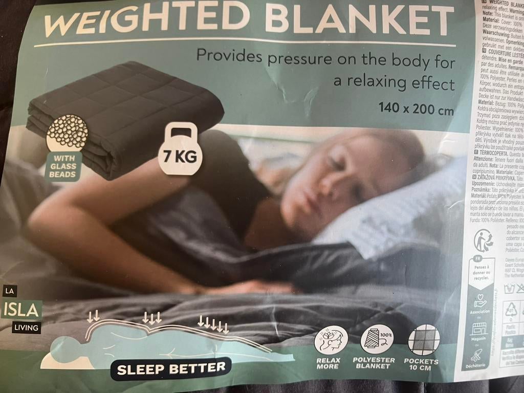 Verzwaringsdeken 7 kilo, Ophalen, Gebruikt, Eenpersoons, Overige typen