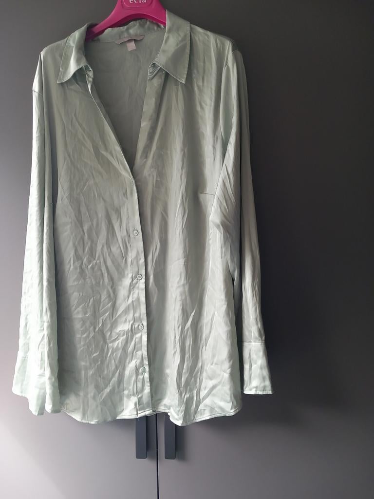 Satijnen blouse van HM., Verzenden, Maat 46/48 (XL) of groter, Hm, Zo goed als nieuw